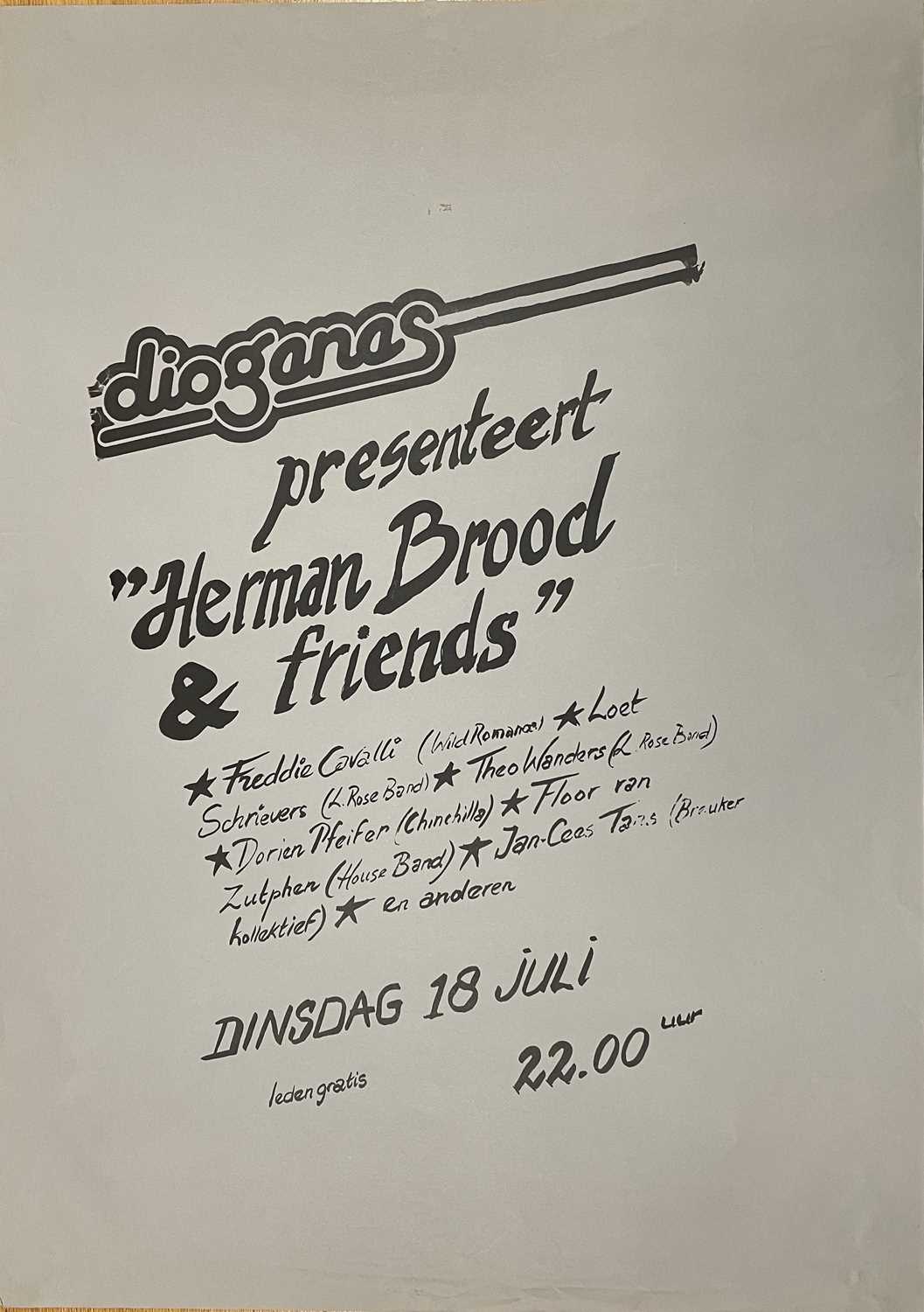 Lot 26 - HERMAN BROOD - A CONCERT POSTER FOR DIOGENES.