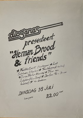 Lot 26 - HERMAN BROOD - A CONCERT POSTER FOR DIOGENES.