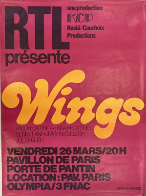 Lot 107 - Wings Paris Concert Poster