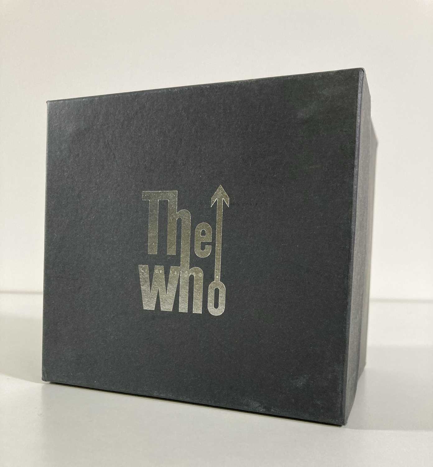 Lot 301 - THE WHO - A LIMITED EDITION WATCH WITH BOX SIGNED BY TOWNSHEND AND ENTWISTLE.