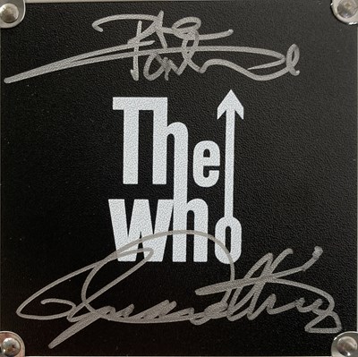 Lot 301 - THE WHO - A LIMITED EDITION WATCH WITH BOX SIGNED BY TOWNSHEND AND ENTWISTLE.