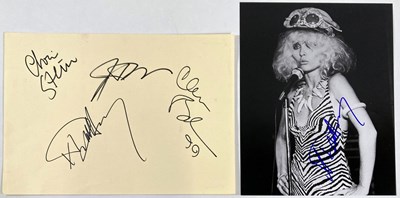 Lot 305 - BLONDIE / DEBBIE HARRY - AUTOGRAPHS.