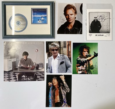 Lot 309 - CLASSIC ROCK - SIGNED ITEMS INC DON HENLEY / MIKE OLDFIELD.