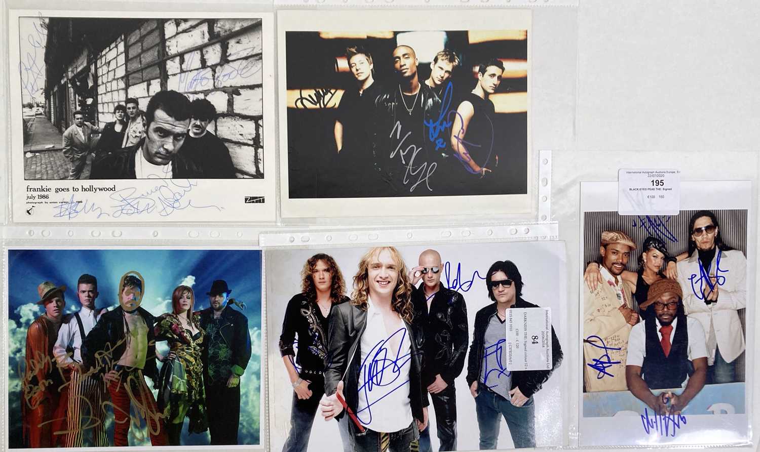 Lot 310 - POP STARS SIGNED ITEMS.