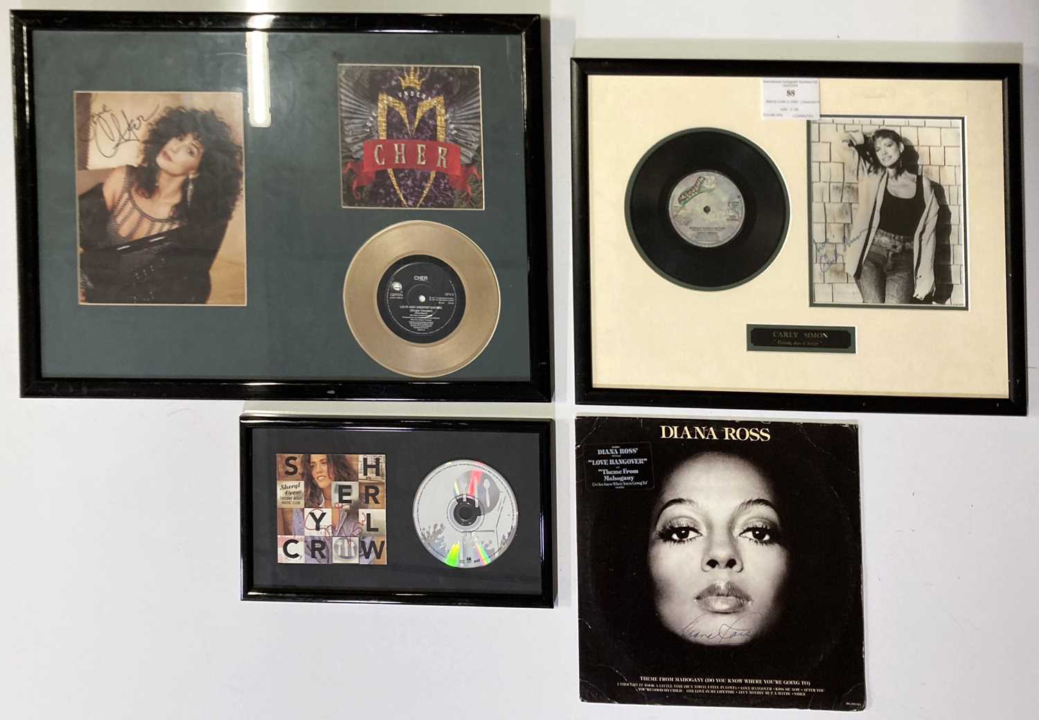 Lot 316 - SIGNED ITEMS - FEMALE STARS INC DIANA ROSS.