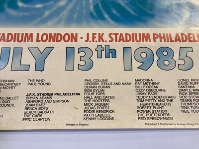 Lot 247 - LIVE AID - ORIGINAL 1985 POSTER.