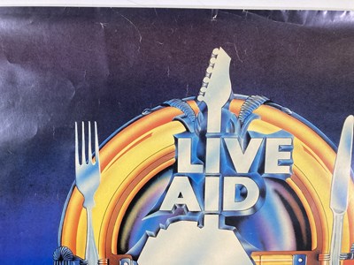 Lot 247 - LIVE AID - ORIGINAL 1985 POSTER.