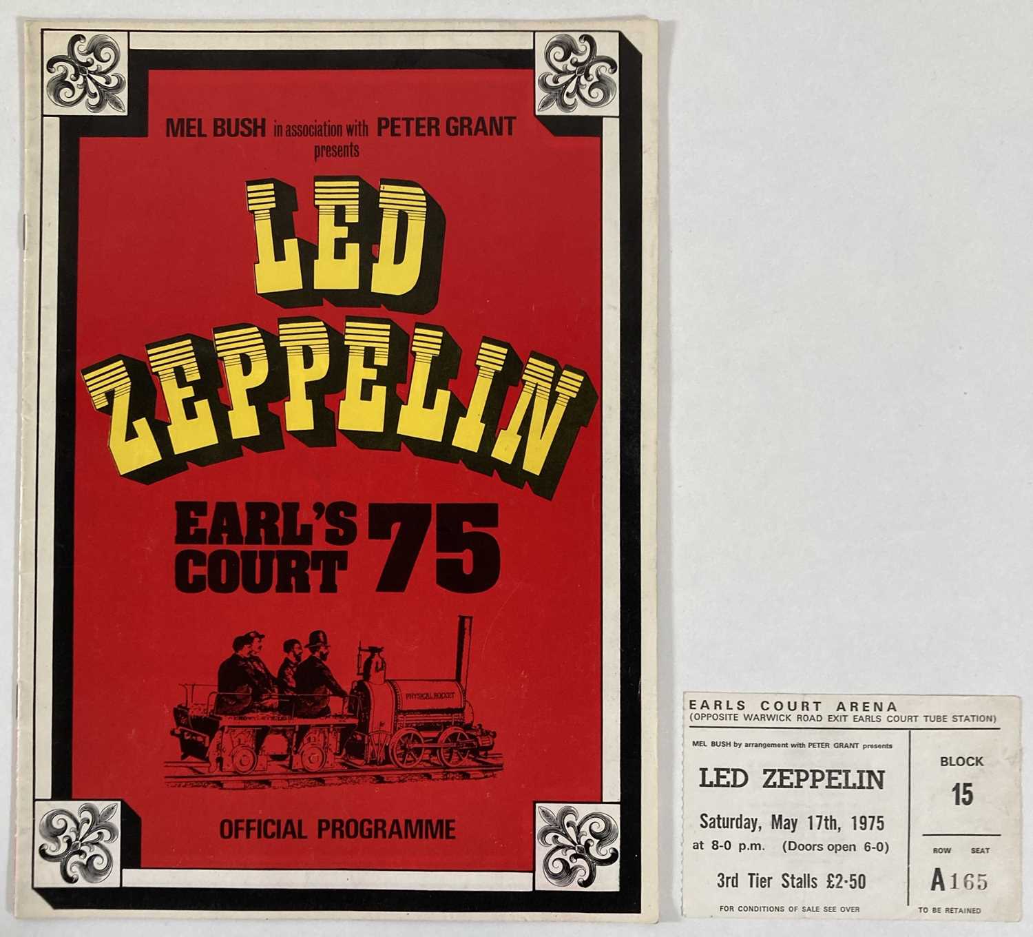 Led Zeppelin Programme Lot 351 - LED ZEPPELIN - AN ORIGINAL PROGRAMME AND