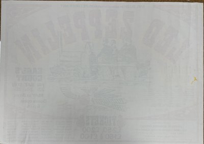 Lot 351 - LED ZEPPELIN - AN ORIGINAL PROGRAMME AND TICKET STUB, WITH A REPRODUCTION POSTER - EARL'S COURT 1975.