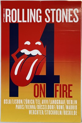 Lot 368 - ROLLING STONES - POSTER COLLECTION WITH LED ZEP ERTEGUN TRIBUTE POSTER