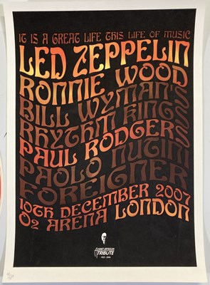 Lot 368 - ROLLING STONES - POSTER COLLECTION WITH LED ZEP ERTEGUN TRIBUTE POSTER