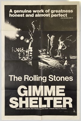 Lot 367 - THE ROLLING STONES - GIMME SHELTER (1970) ORIGINAL US ONE-SHEET POSTER.