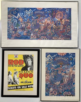 Lot 153 - ASSORTED POSTERS - KATE BUSH / JAMIROQUAI / ROD STEWART.