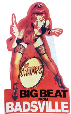 Lot 252 - THE CRAMPS - A RARE PROMOTIONAL SHOP STANDEE.