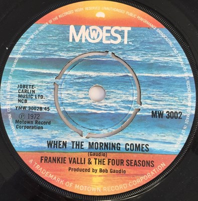 Lot 4 - FRANKIE VALLI & THE FOUR SEASONS - THE NIGHT/ WHEN THE MORNING COMES 7" (UK MOWEST - MW 3002)