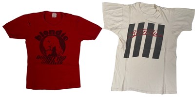 Lot 408 - BLONDIE - ORIGINAL 1970S T-SHIRTS.