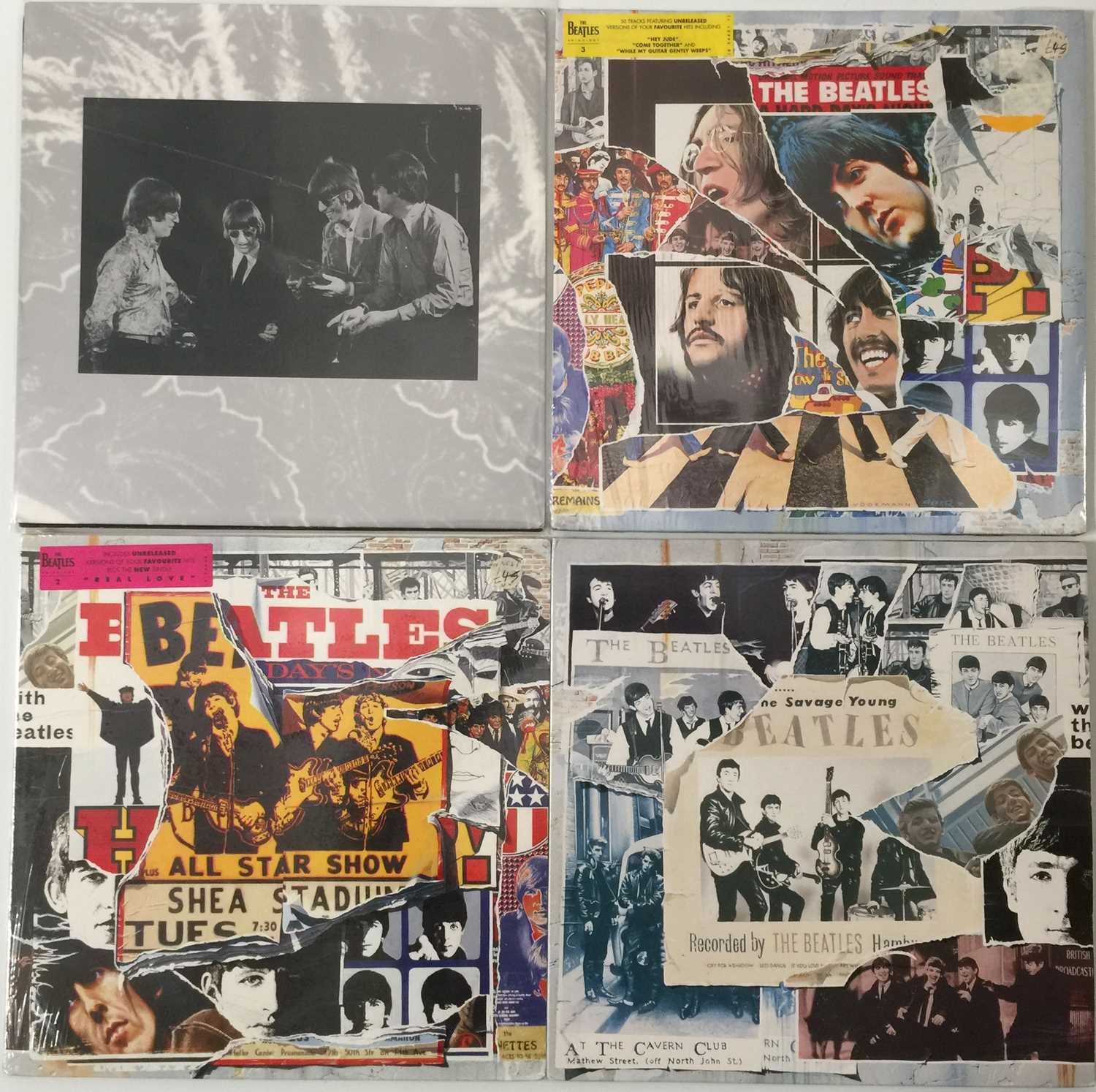 Lot 690 - THE BEATLES - ANTHOLOGIES 1/2/3 LPS PLUS PROMO SAMPLER