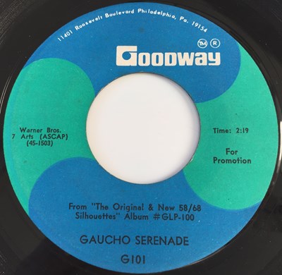 Lot 31 - THE SILHOUETTES - NOT ME BABY/ GAUCHO SERENADE 7" (US PROMO - GOODWAY G101)