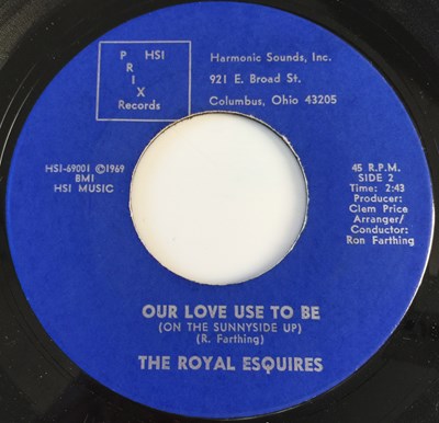 Lot 36 - THE ROYAL ESQUIRES - AIN'T GONNA RUN/ OUR LOVE USED TO BE 7" (US SOUL - PRIX HSI-69001)