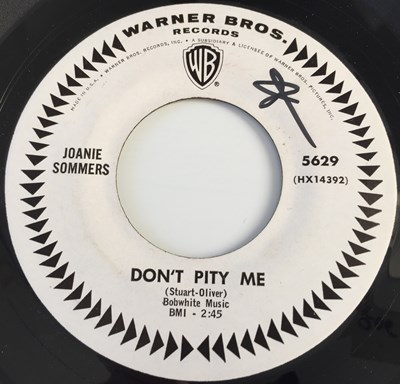 Lot 39 - JOANIE SOMMERS - DON'T PITY ME/ MY BLOCK 7" (US NORTHERN - WARNER BROS PROMO 5629)