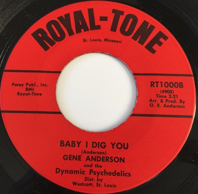 Lot 57 - GENE ANDERSON - BABY I DIG YOU/ WHAT'S WRONG WITH YOU GIRL 7" (US NORTHERN - ROYAL-TONE RT1000)