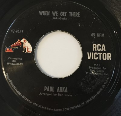 Lot 206 - PAUL ANKA - WHEN WE GET THERE 7" (RCA VICTOR - 47-9457)