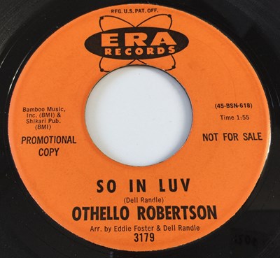 Lot 62 - OTHELLO ROBERTSON - SO IN LUV/ COME ON HOME 7" (US PROMO - ERA 3179)