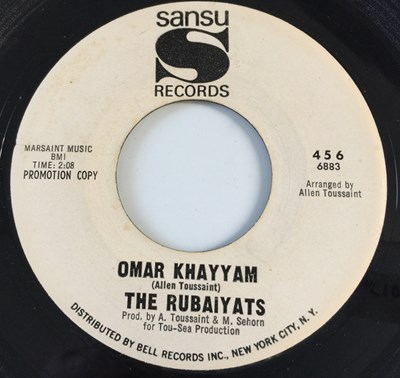 Lot 68 - THE RUBAIYATS - OMAR KHAYYAM/ TOMORROW 7" (US PROMO - SANSU RECORDS 456)