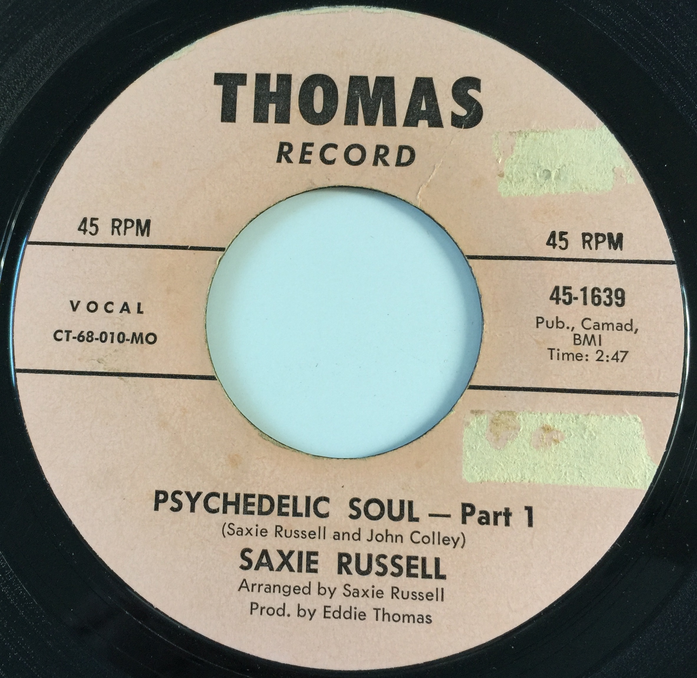 Lot 70 - SAXIE RUSSELL - PSYCHEDELIC SOUL PT1/ PT2 7"