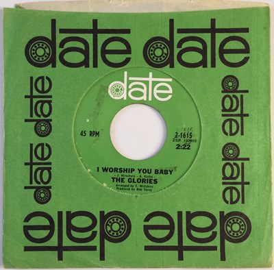 Lot 229 - THE GLORIES - I WORSHIP YOU BABY 7" (DATE - 2-1615)