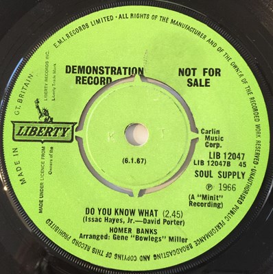 Lot 214 - HOME BANKS - 60 MINUTES OF YOUR LOVE 7" (UK DEMO - LIBERTY LIB 12047)