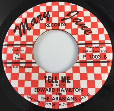 Lot 236 - EDWARD HAMILTON & THE ARABIANS - TELL ME 7" (MARY JANE RECORDS - P1003)