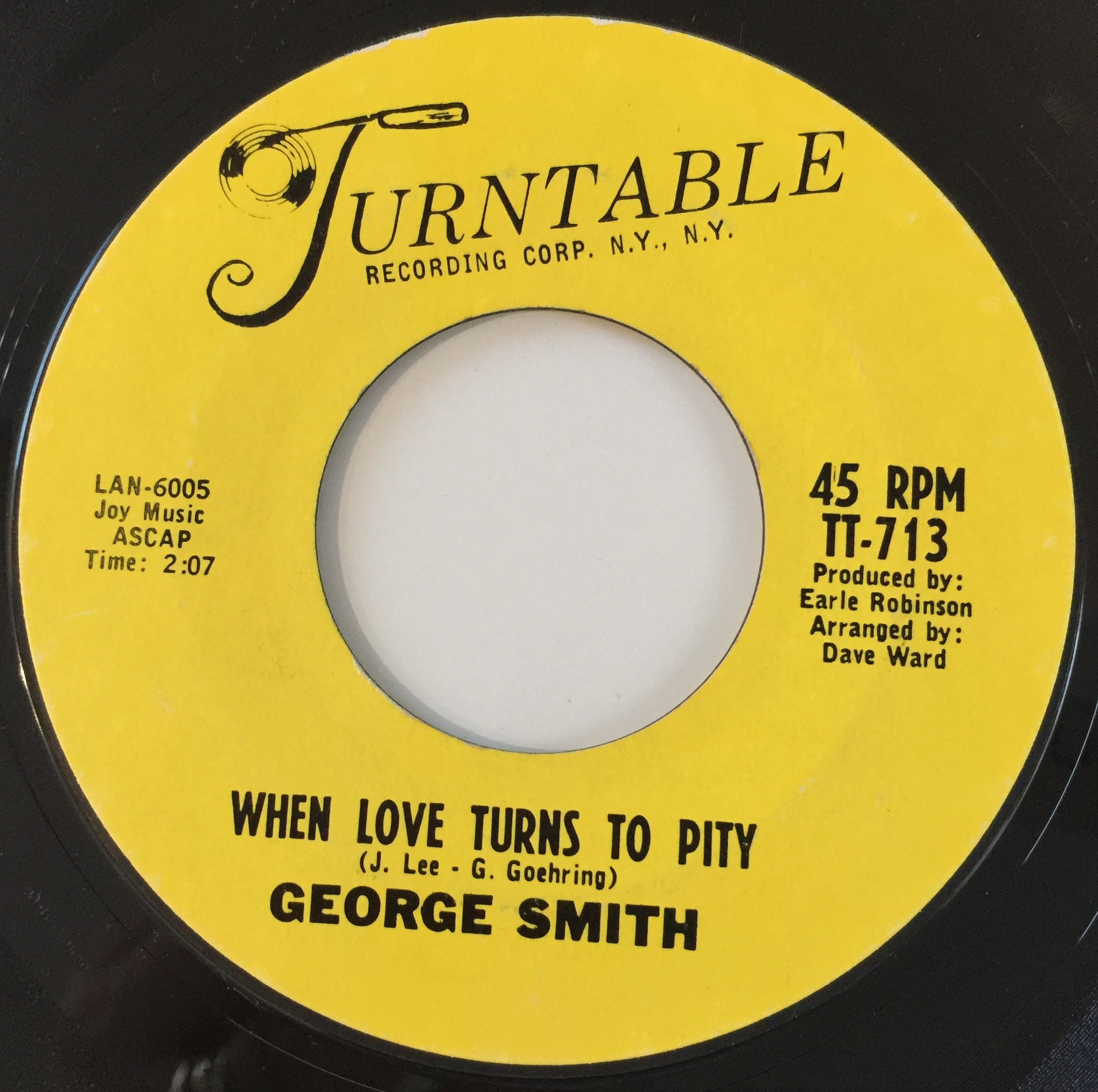 Lot 220 SMITH I'VE HAD IT/ WHEN LOVE TURNS