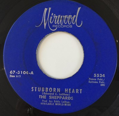 Lot 222 - THE SHEPPARDS - STUBBORN HEART/ HOW DO YOU LIKE IT 7" (US SOUL - MIRWOOD 5534)