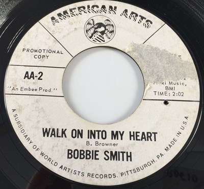 Lot 256 - BOBBIE SMITH - WALK ON INTO MY HEART 7" (AMERICAN ARTS - PROMO - AA-2)