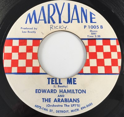 Lot 257 - EDWARD HAMILTON AND THE ARABIANS - BABY DON'T YOU WEEP 7" (MARY JANE - P1005)