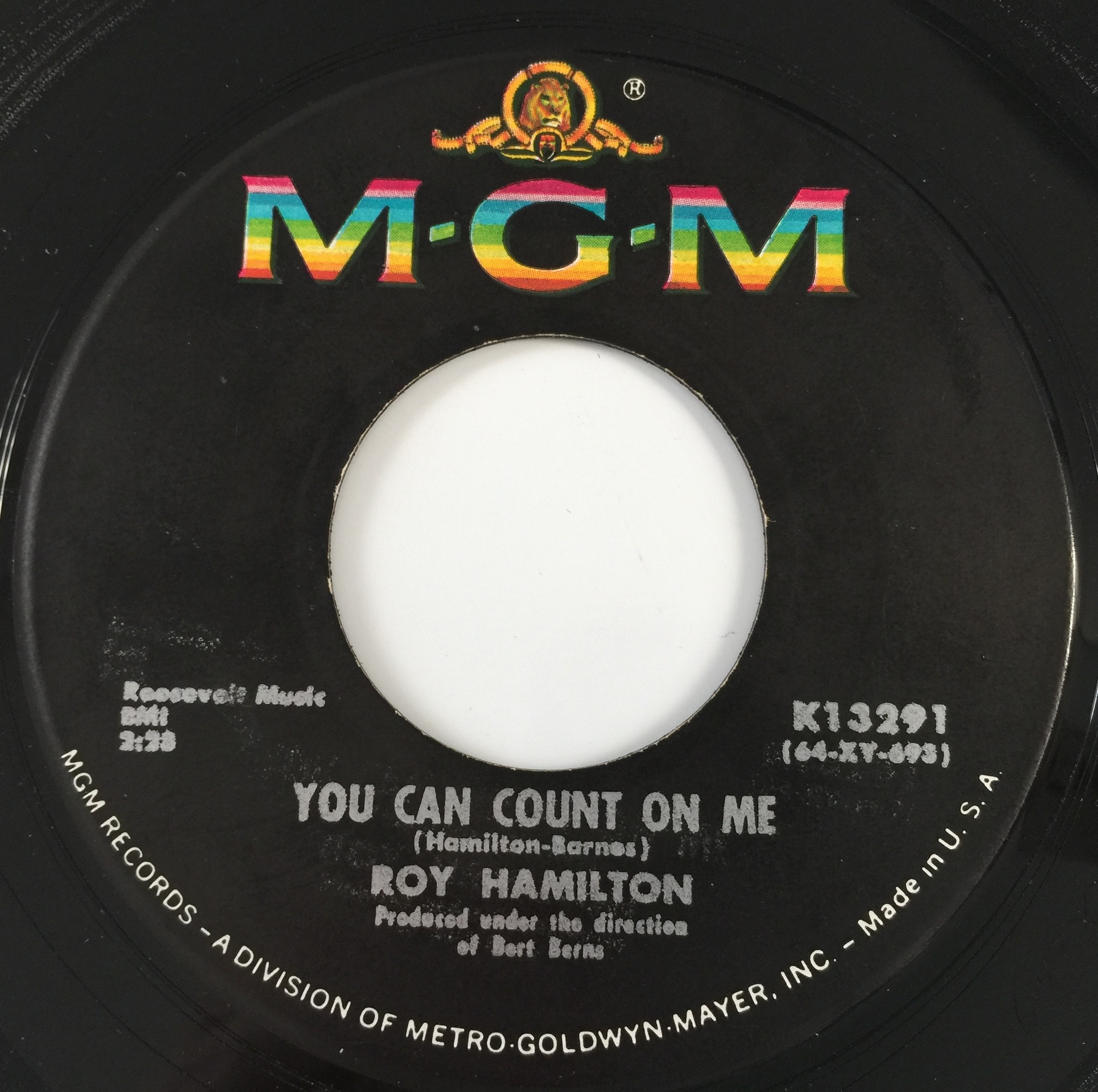 Lot 258 - ROY HAMILTON - YOU CAN COUNT ON ME 7
