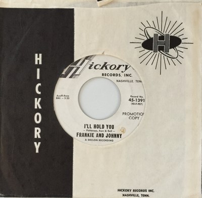 Lot 251 - FRANKIE AND JOHNNY - I'LL HOLD YOU 7" (US PROMO - HICKORY 45-1391)