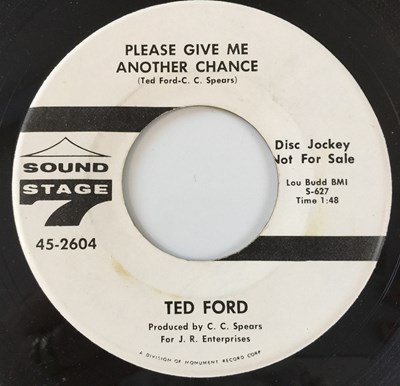 Lot 253 - TED FORD - YOU'RE GONNA NEED ME 7" (US PROMO - SOUND STAGE 45-2604)