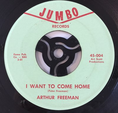 Lot 254 - ARTHUR FREEMAN - YOU GOT ME UP TIGHT 7" (US NORTHERN - JUMBO 45-004)