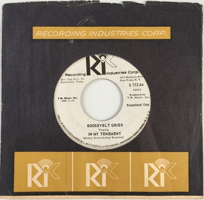 Lot 260 - ROOSEVELT GRIER - IN MY TENEMENT / DOWN SO LONG 7" (RECORDING INDUSTRIES CORP. - S 112-64)