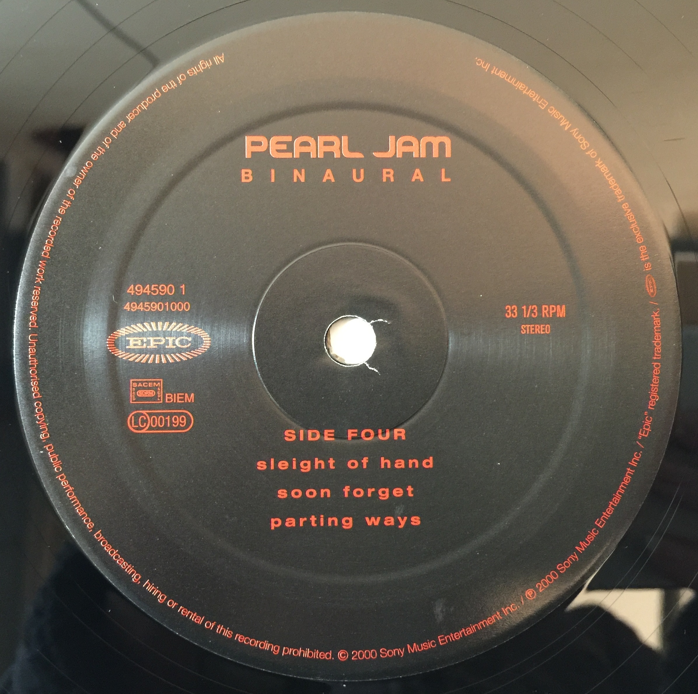 pearl jam binaral album cover art