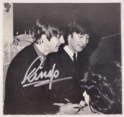 Lot 128 - THE BEATLES - AN IMAGE SIGNED BY RINGO STARR.