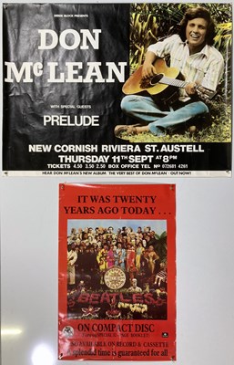 Lot 152 - DON MCCLEAN SIGNED CONCERT POSTER.