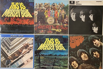 Lot 18 - THE BEATLES/RELATED/MERSEYBEAT - LPs