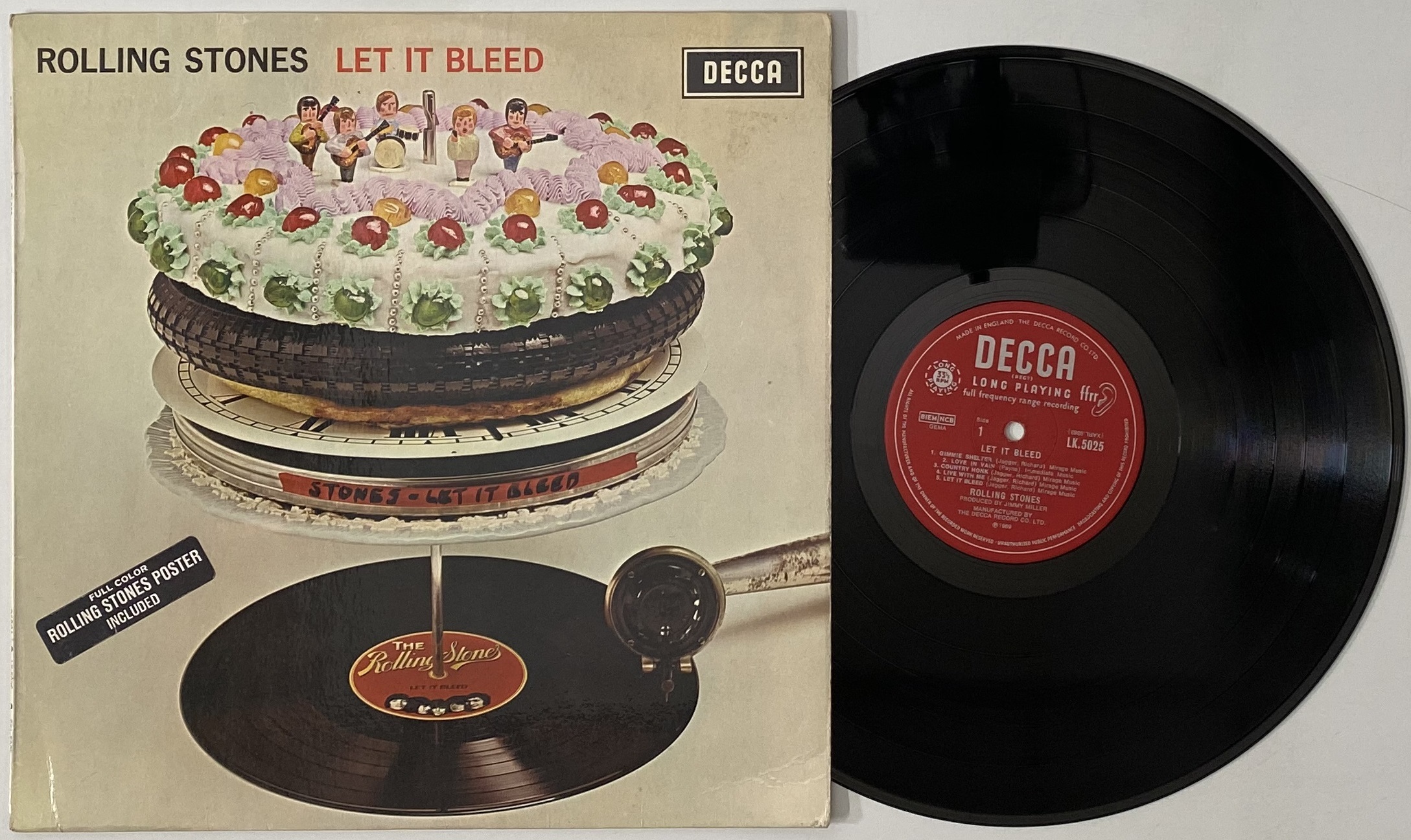 Lot 615 - THE ROLLING STONES - LET IT BLEED LP