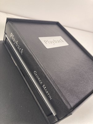 Lot 104 - GENESIS PUBLICATIONS - GEORGE MARTIN - PLAYBACK DELUXE COPY.