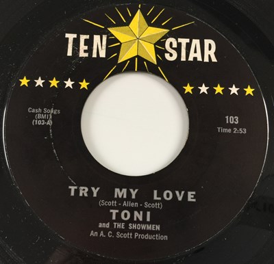 Lot 26 - TONI AND THE SNOWMEN - TRY MY LOVE/ BEWARE 7" (US SOUL - TEN STAR 103)