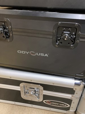 Lot 600 - 11 RECORD/CD STRONG STORAGE BOXES.