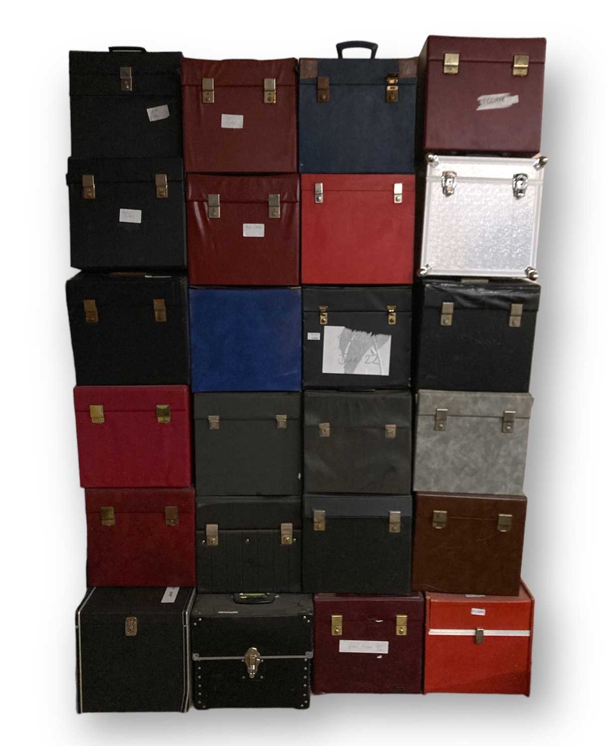 Lot 600 - 24 LP RECORD STORAGE CASES